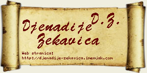 Đenadije Zekavica vizit kartica
